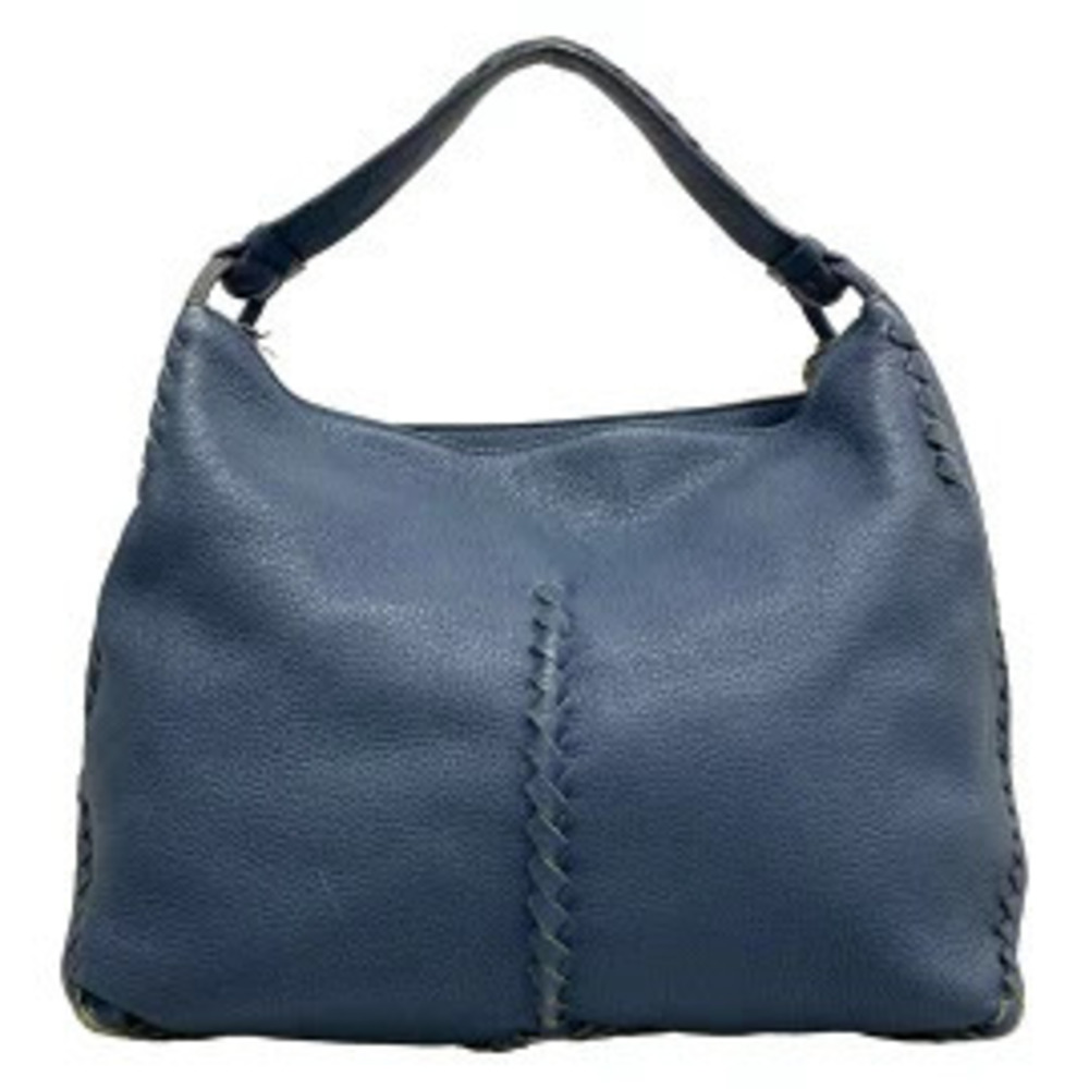 BOTTEGA VENETA handbag blue leather